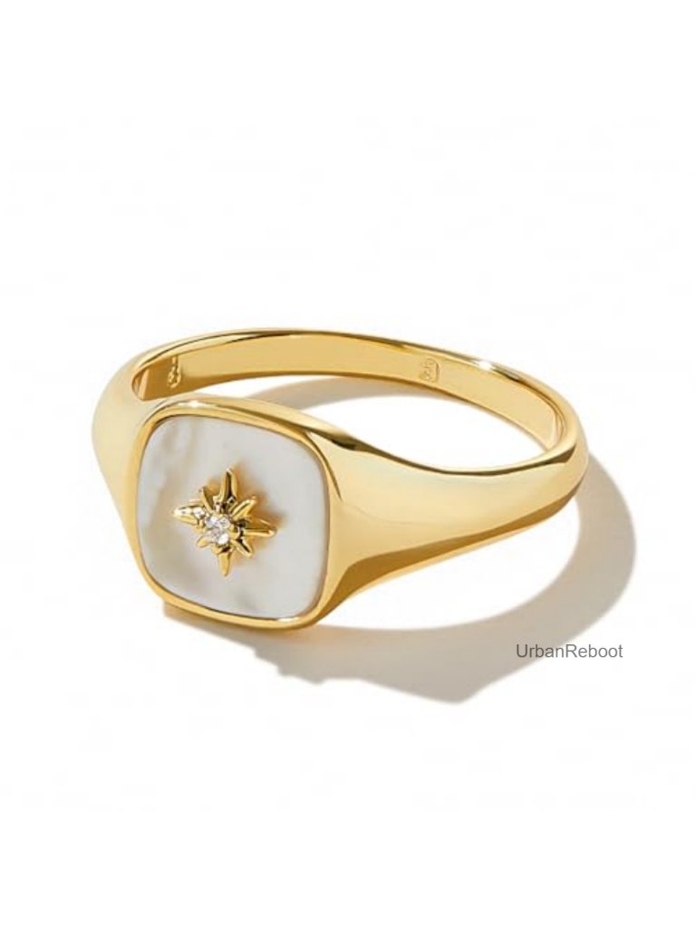 14k Gold Plated Stacking Ring Set - Non Tarnish Hypoallergenic Daily Wear